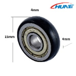 Round Groove Roller Wheel with Bearing
