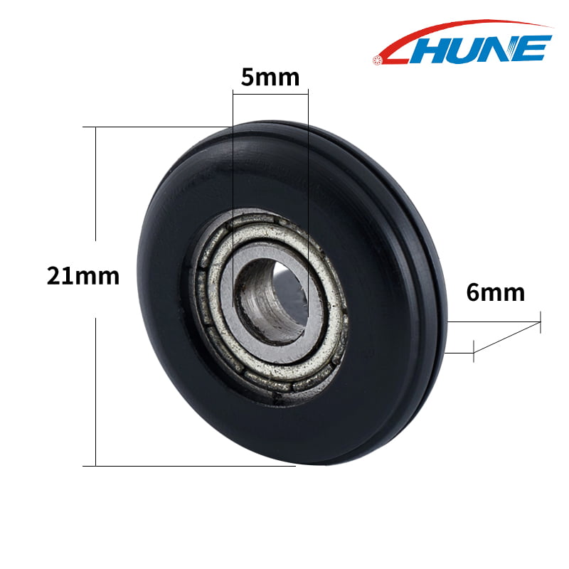 Round Groove Roller Wheel with Bearing