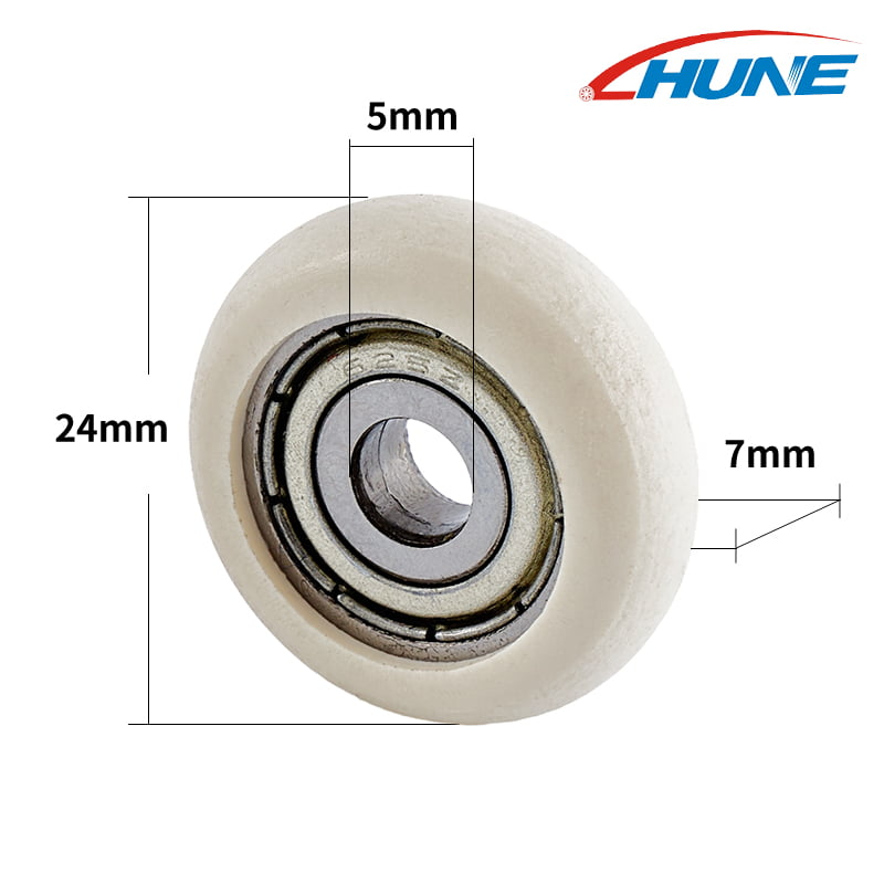 Round Groove Roller Wheel with Bearing