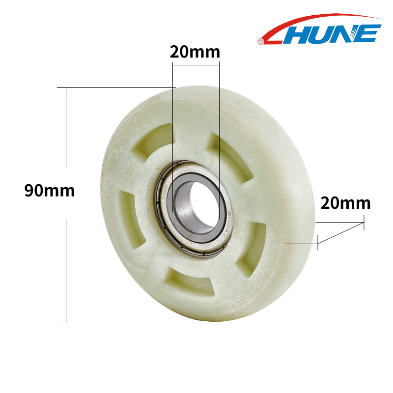 Round Groove Roller Wheel with Bearing