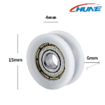 U-Groove Bearing Sliding Rollers