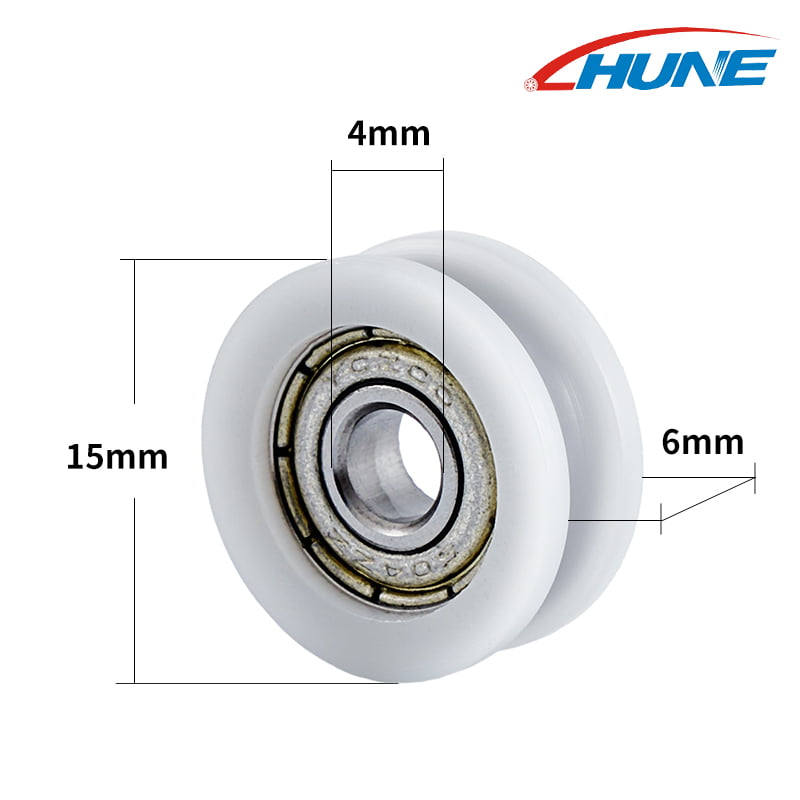U-Groove Bearing Sliding Rollers