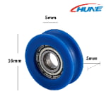 U-Groove Bearing Sliding Rollers