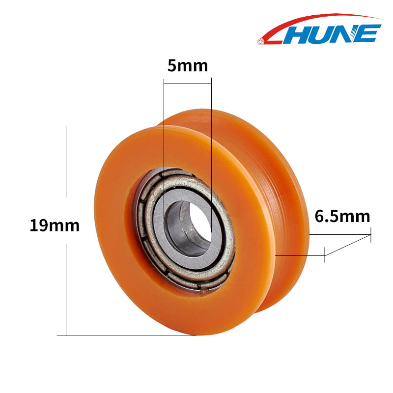 U-Groove Bearing Sliding Rollers