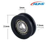 U-Groove Bearing Sliding Rollers