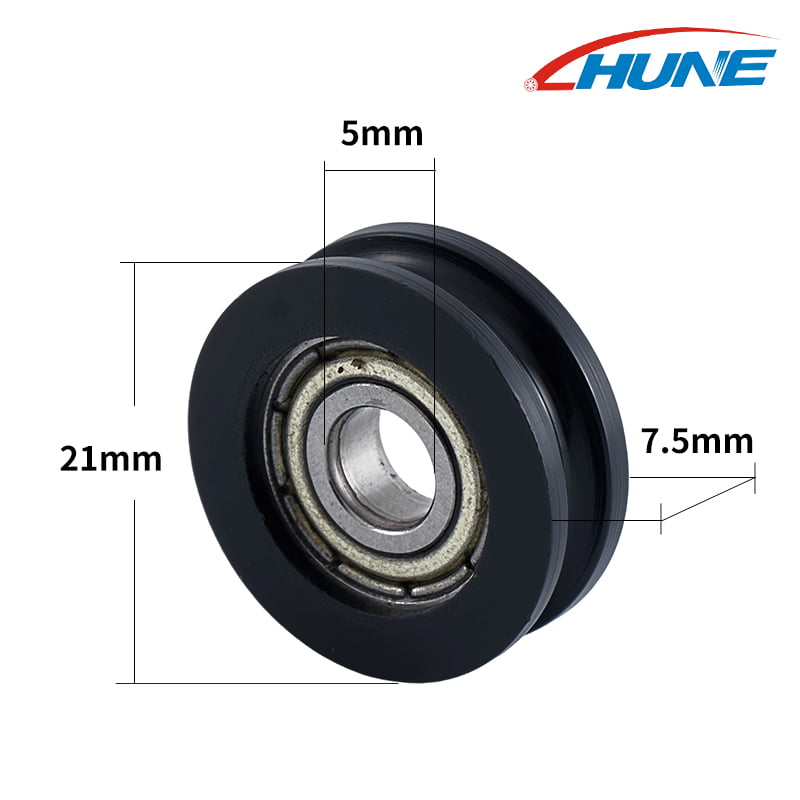 U-Groove Bearing Sliding Rollers