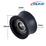 U-Groove Bearing Sliding Rollers