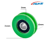 U-Groove Bearing Sliding Rollers