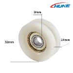 U-Groove Bearing Sliding Rollers