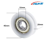 U-Groove Bearing Sliding Rollers