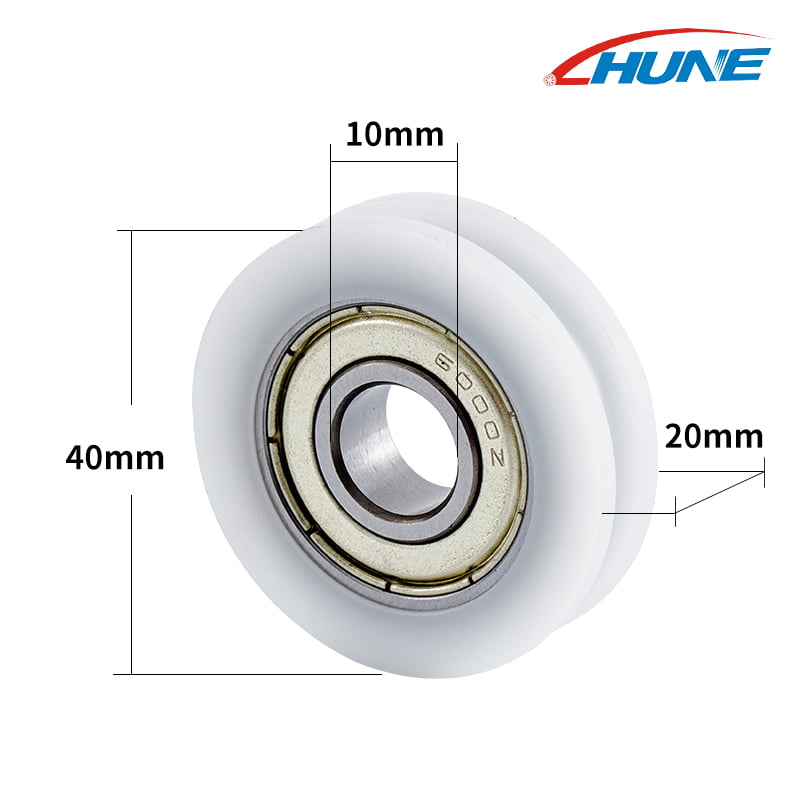 U-Groove Bearing Sliding Rollers