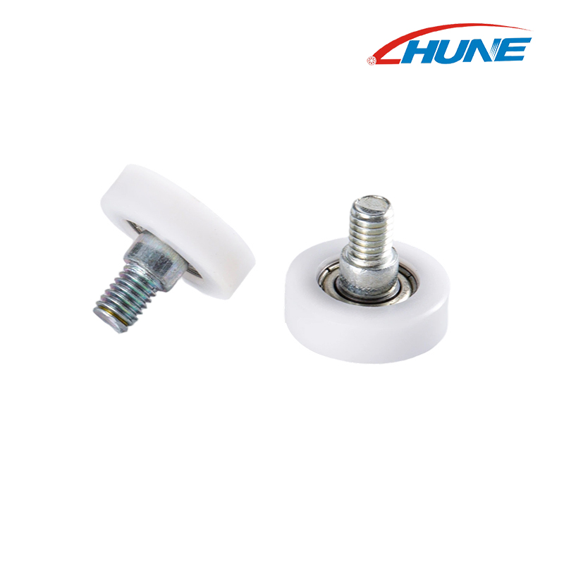 Bearing Roller with Threaded Rod for Sliding Door Track Guide