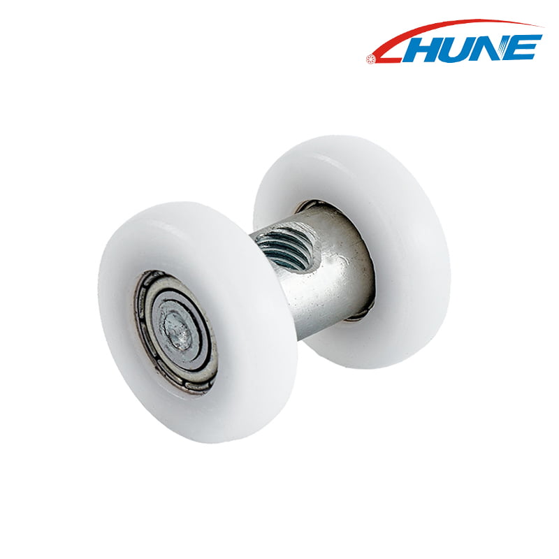 Double Wheel Sliding Door Roller with Steel Shaft