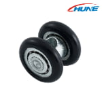 Double Wheel Sliding Door Roller with Steel Shaft