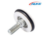 Bearing Roller with Threaded Rod for Sliding Door Track Guide