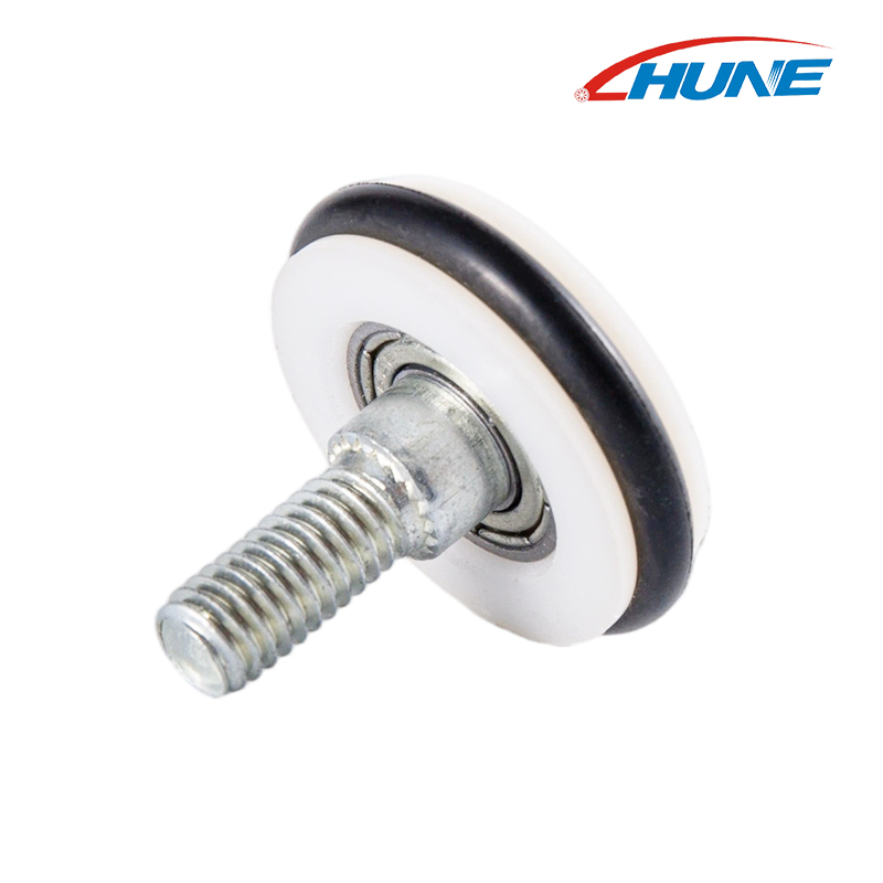 Bearing Roller with Threaded Rod for Sliding Door Track Guide