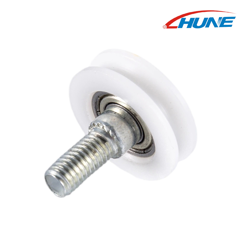 Bearing Roller with Threaded Rod for Sliding Door Track Guide