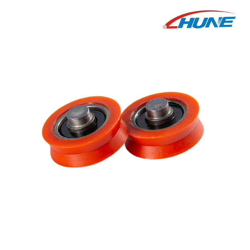 7A/10A V/U Groove Sliding Bearing Rollers with Threaded Shaft