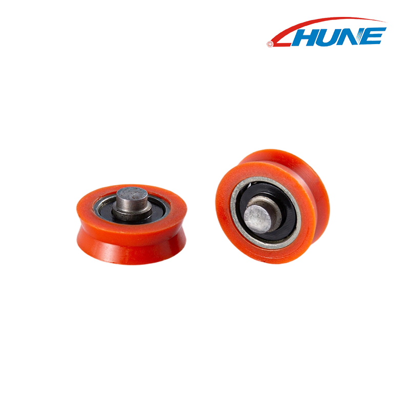7A/10A V/U Groove Sliding Bearing Rollers with Threaded Shaft