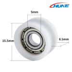 Flat Roller Wheels with Bearing for Sliding Systems