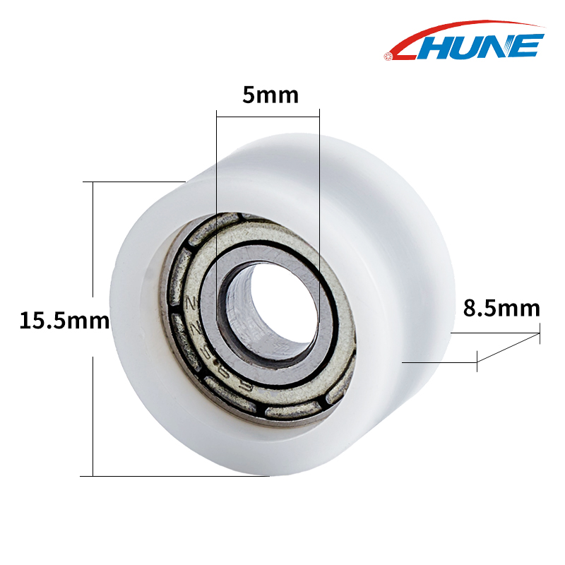 Flat Roller Wheels with Bearing for Sliding Systems
