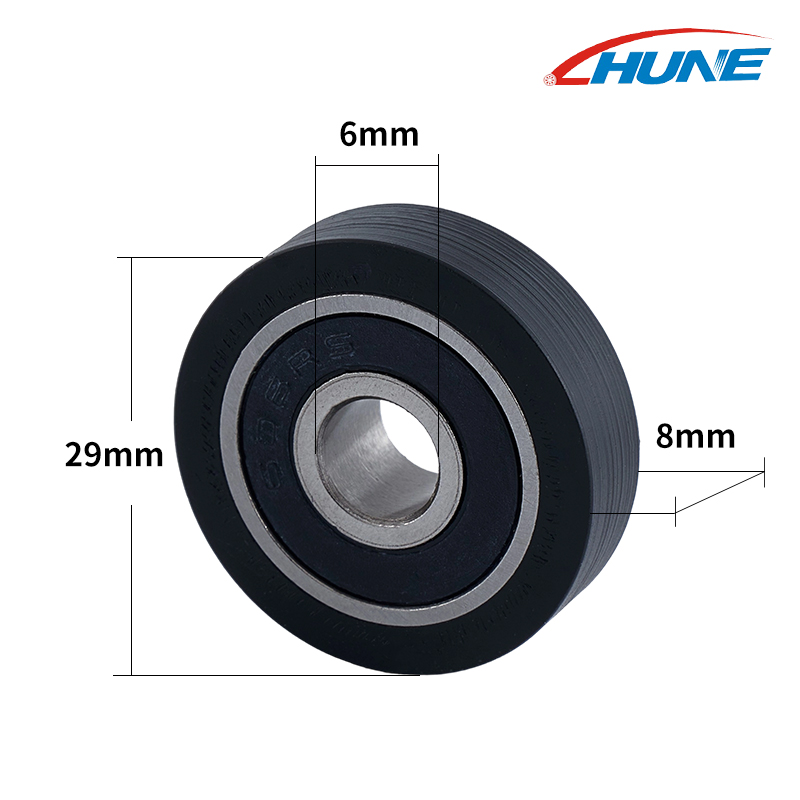 Flat Roller Wheels with Bearing for Sliding Systems