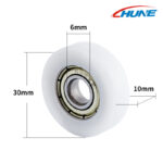 Flat Roller Wheels with Bearing for Sliding Systems