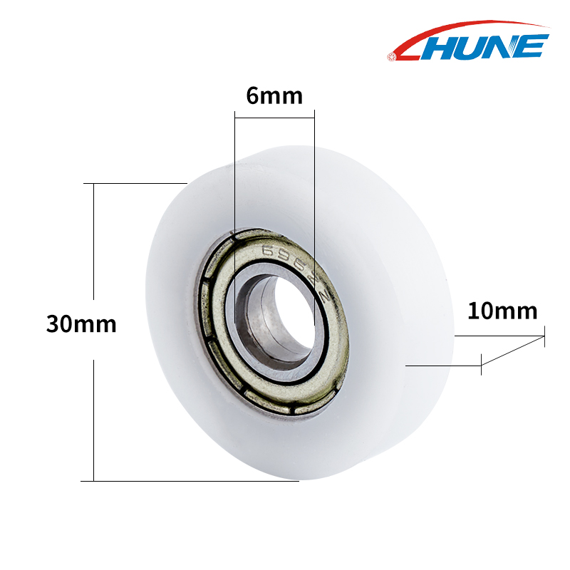Flat Roller Wheels with Bearing for Sliding Systems