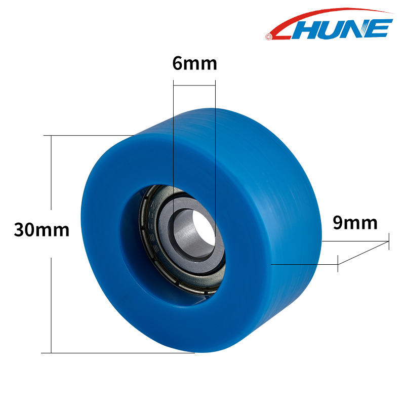 Flat Roller Wheels with Bearing for Sliding Systems