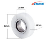Flat Roller Wheels with Bearing for Sliding Systems