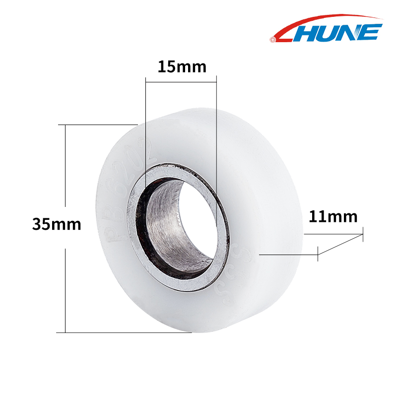 Flat Roller Wheels with Bearing for Sliding Systems