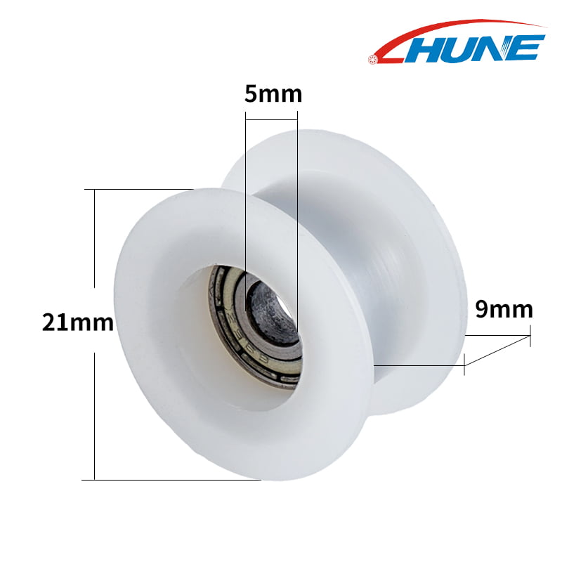 Double Flange/H Groove Roller Wheel with Bearing for Guide Rail