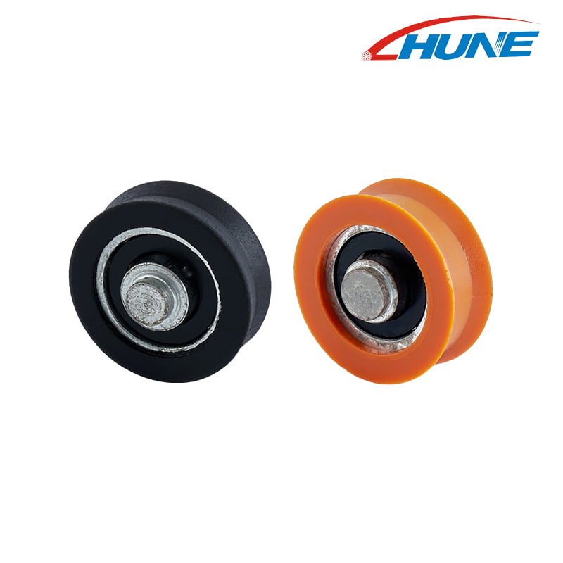 7A/10A V/U Groove Sliding Bearing Rollers with Threaded Shaft