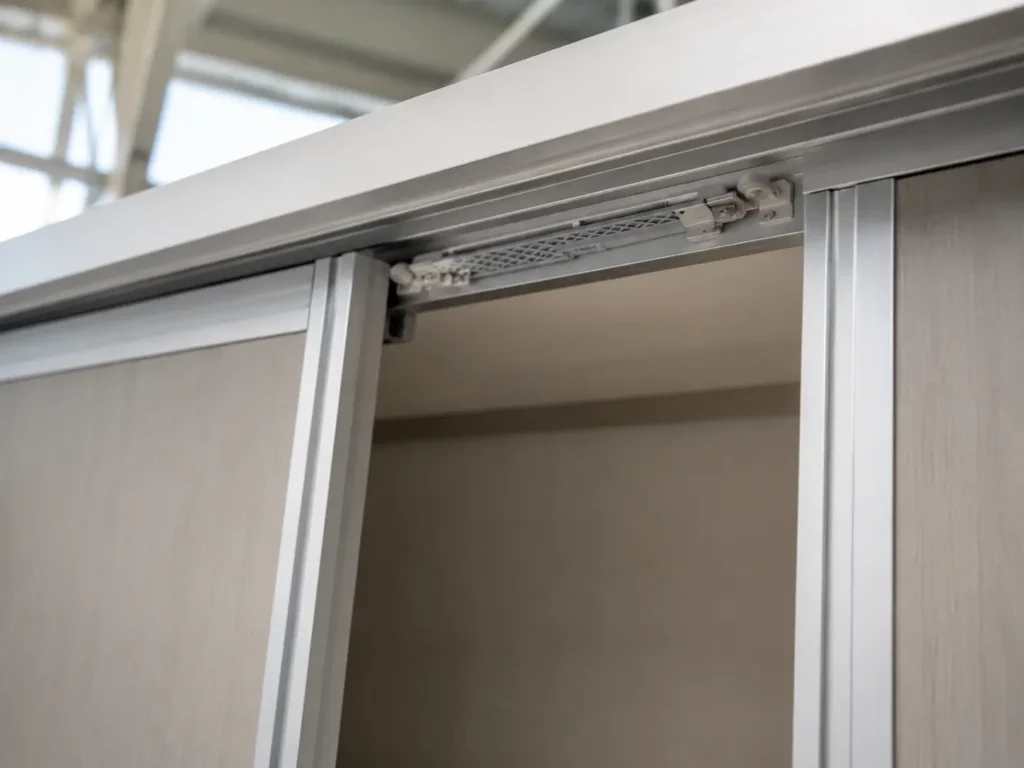 Adjustable Soft-Close Hardware Kit for Sliding Wardrobe Doors