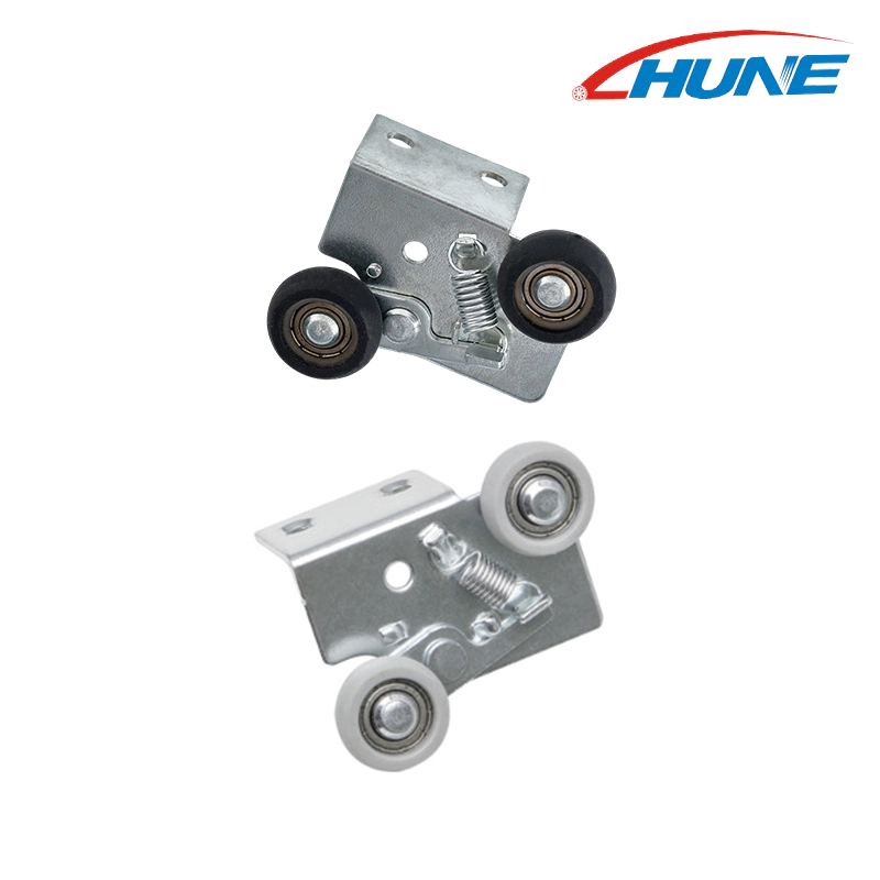 Adjustable Spring-Loaded Upper Roller for Wardrobe Doors