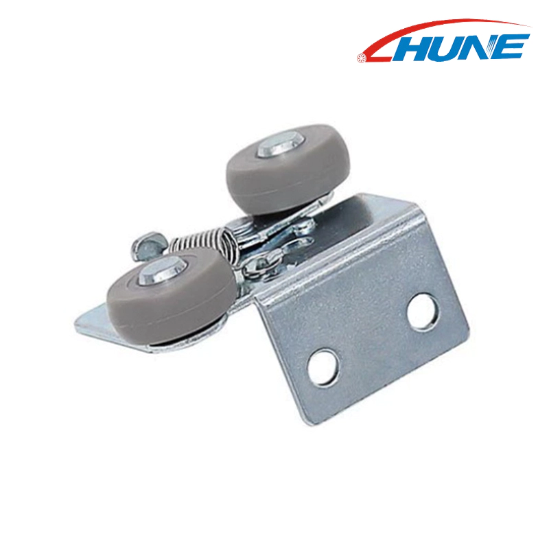 Adjustable Spring-Loaded Upper Roller for Wardrobe Doors