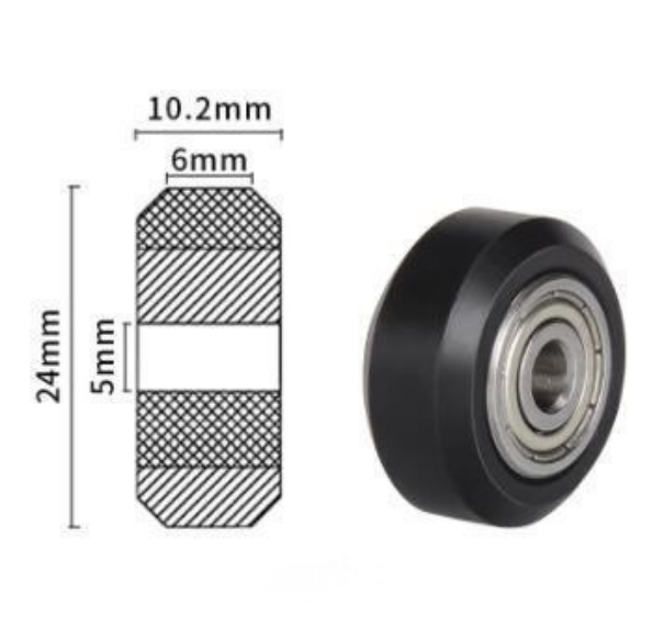 V-slot Pulley Wheel with 625 bearing for 3D printers