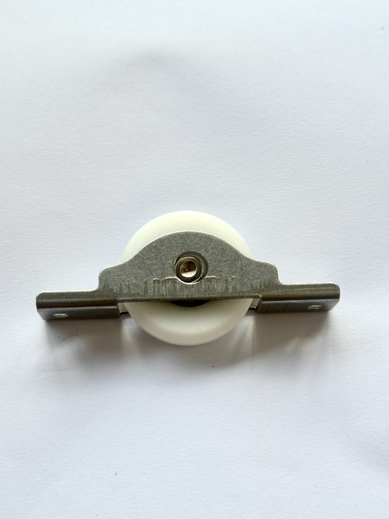 Nylon wheel sliding door roller with 304 stainless steel bracket