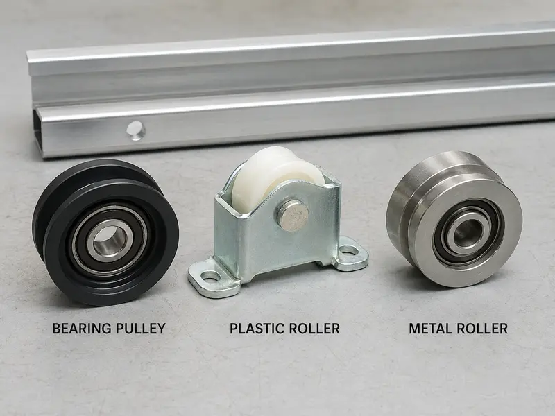 bearing pulley sliding roller comparison