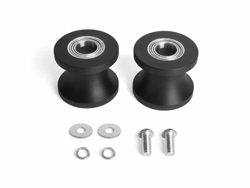 black-v-groove-bearing-roller-hardware-kit