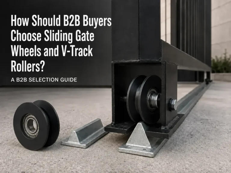 How Should B2B Buyers Choose Sliding Gate Wheels and V-Track Rollers?