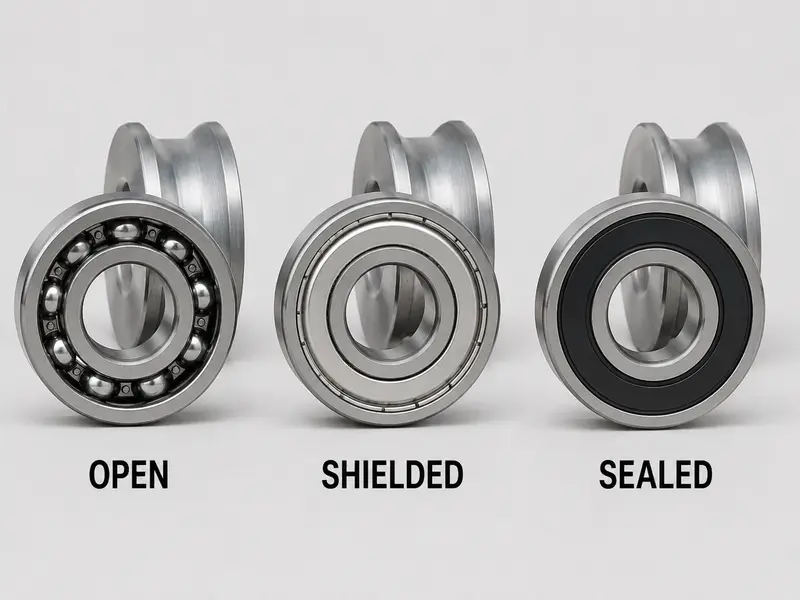 sliding gate wheel bearing options