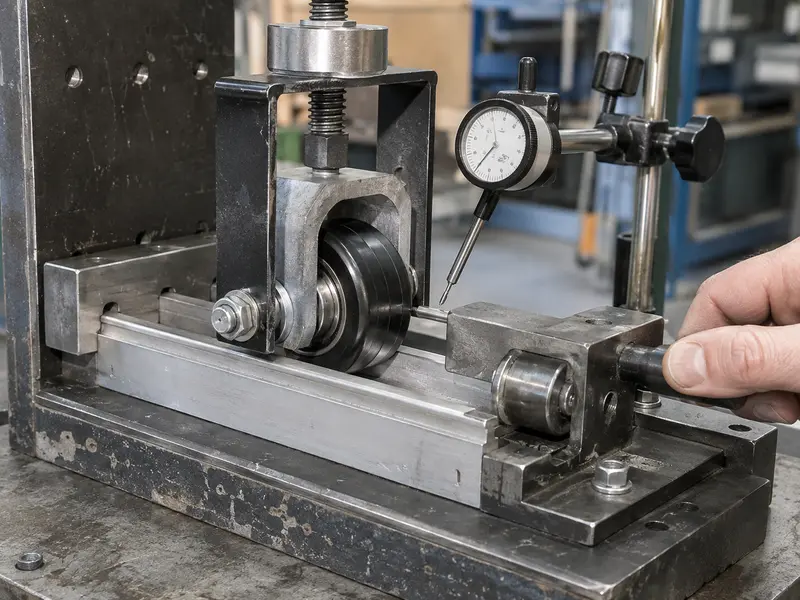 sliding roller retention movement test