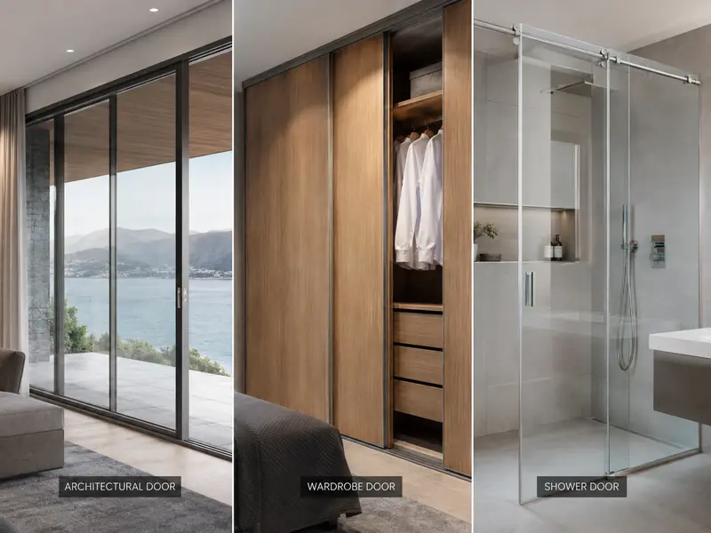 soft close sliding door hardware applications