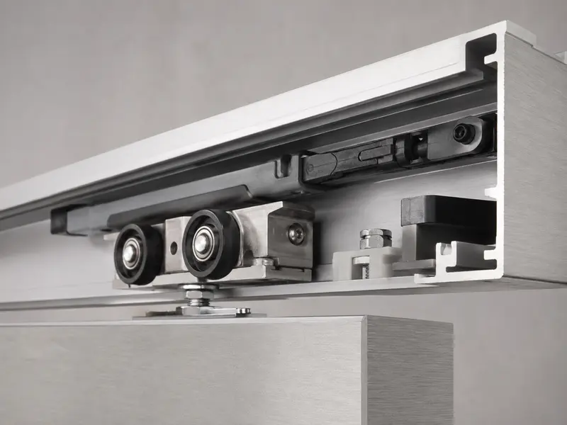 soft close sliding door hardware system