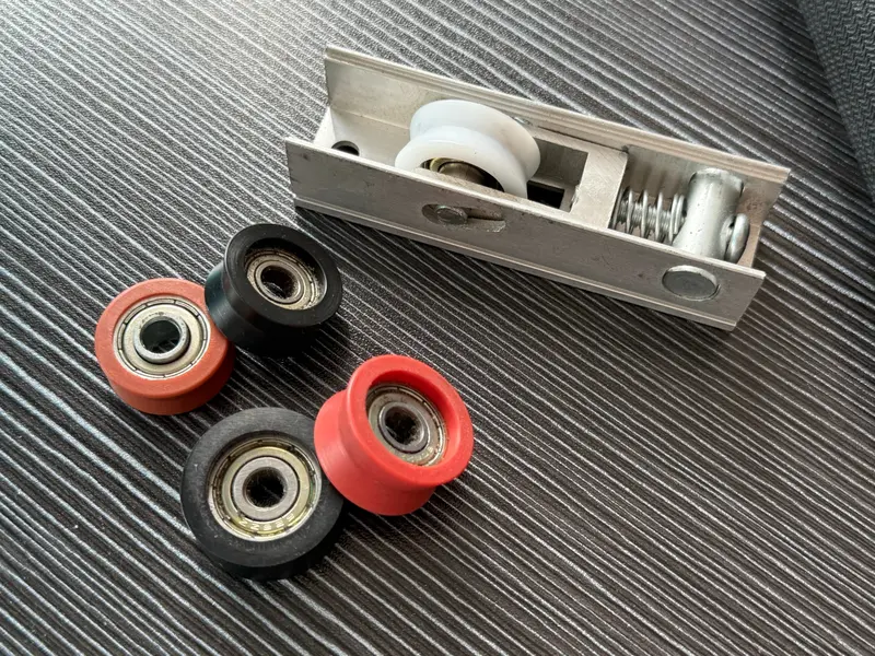 used-sliding-door-bearing-rollers-and-adjustable-bracket