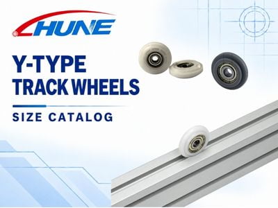 Y-type track wheel size catalog for aluminum extrusion profiles