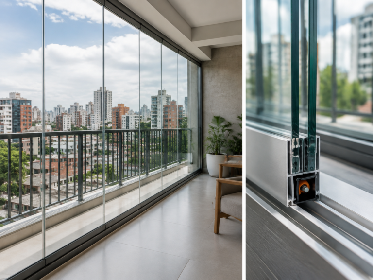 V-groove roller for aluminium balcony glazing systems