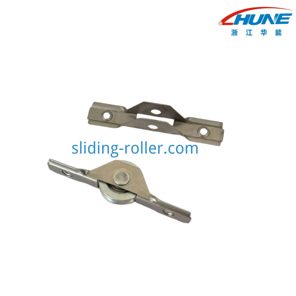 Machined Steel Sliding Window Roller with Stamped Bracket
