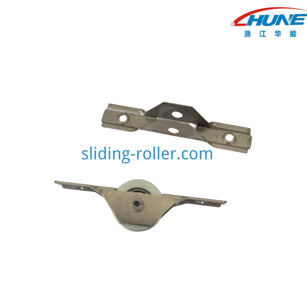 Machined Steel Sliding Window Roller with Stamped Bracket